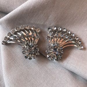 Blue Crystal Vintage Earrings